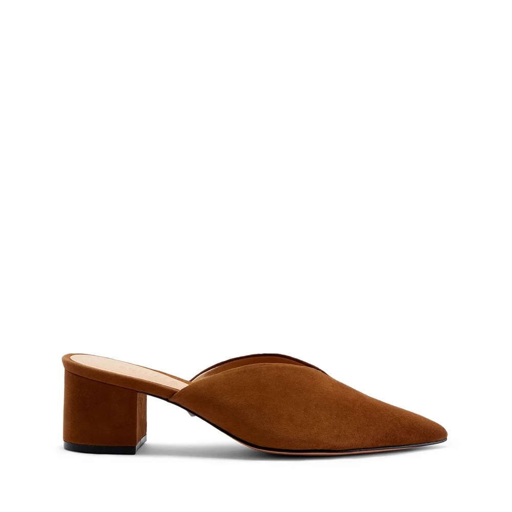 Schutz Dauani Mules in Brown Suede